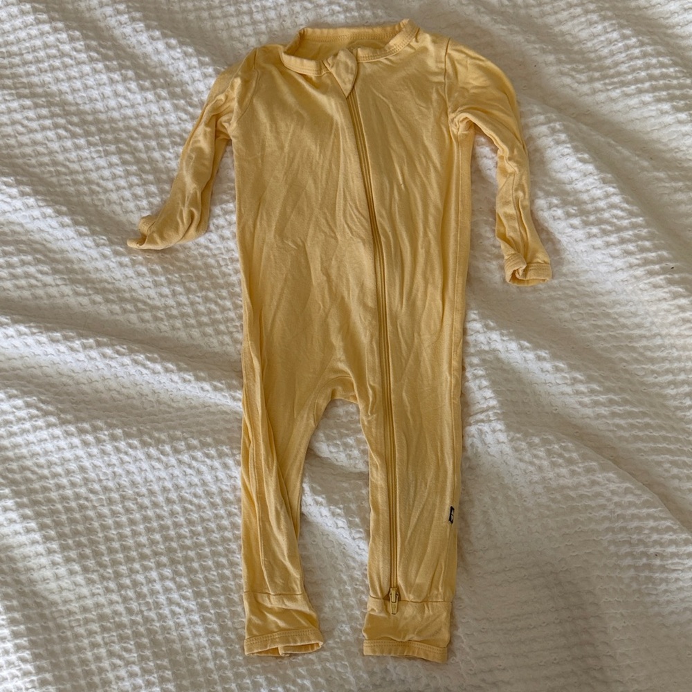 Kyte BABY Pale Yellow - lilikoi - Zipper Footed One-Piece